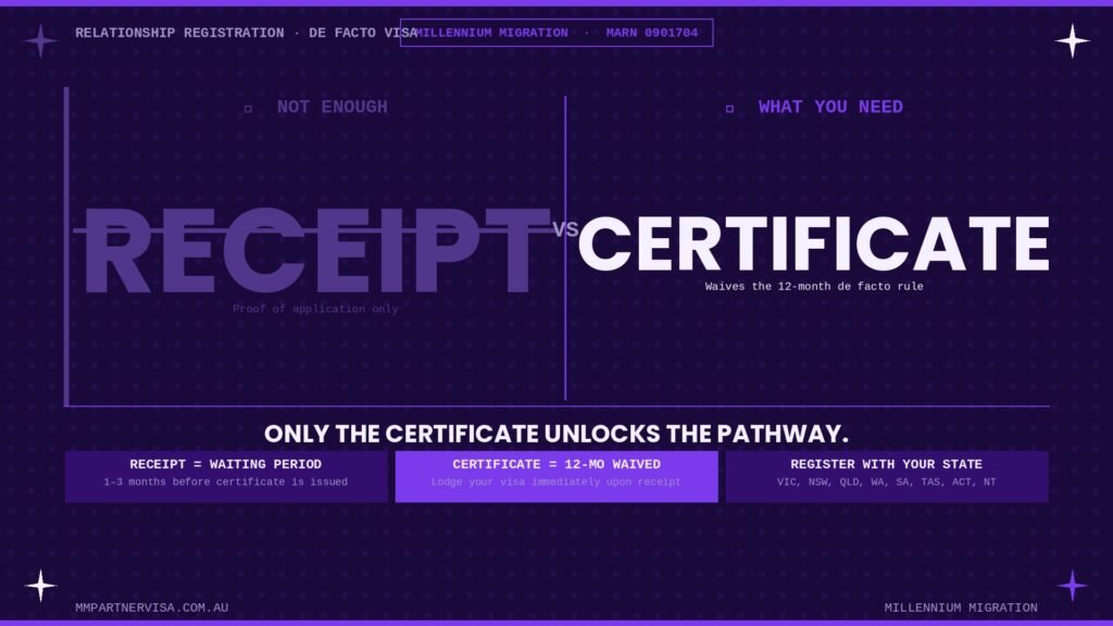 featured receipt vs certificate